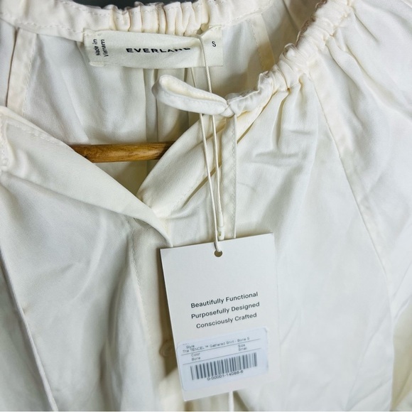 NWT EVERLANE The Gathered Shirt in Butterlite size small - Picture 6 of 8
